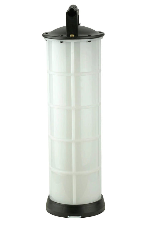 Slick Manual Fluid Evacuator Pump For Muscle Cars And Street Rods With No Hassle Oil Drain And Brake Fluid Extractor using chemical polyethylene tank.