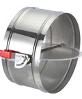 Heavy Duty 14 Inch Manual Backdraft Damper For HVAC Ductwork Stainless Steel Body Aluminum Blade Adjustable Airflow Control Valve