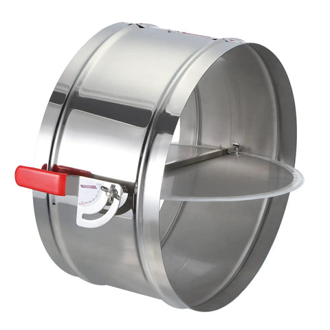 Heavy Duty 14 Inch Manual Backdraft Damper For HVAC Ductwork Stainless Steel Body Aluminum Blade Adjustable Airflow Control Valve