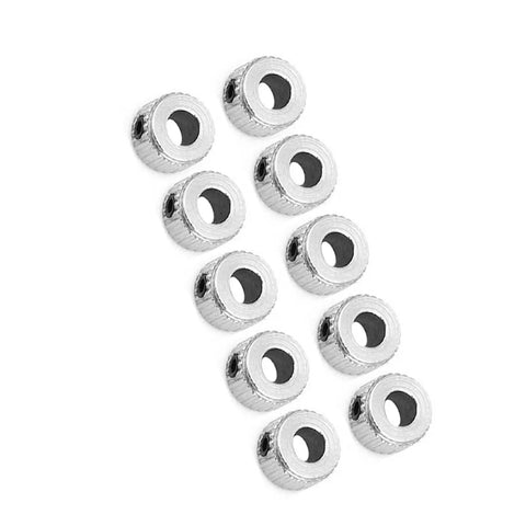 Dead Nuts Secure Set Screw Shaft Collars 5.1mm Bore M3 Locking Ring 10 Pack With Hex Wrench For Precision Axles Steel Wire Shafts And Quick Fix Assembly Projects Gearheads Will Love