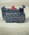 800F-Q01 Contact Block With Plastic Housing Spring Clamp Terminals 1NC Contact 22 5 Millimeter Mount Industrial Control Component Built For Fast Wiring And Reliable Rock Solid Performance.