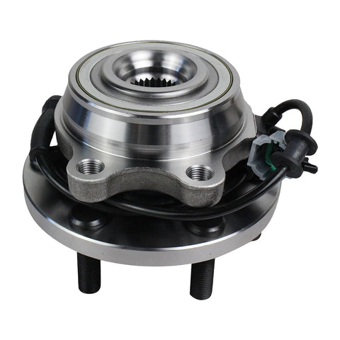 Front Wheel Bearing And Hub Assembly For 4WD Nissan Frontier 2005-2018, Pathfinder 2005-2012, Xterra 2005-2015, And Suzuki Equator 2009-2012, 6 Lug With ABS, Front Left And Front Right