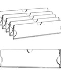 Clear Acrylic Name Plates With Adhesive Tapes Five Pack For Doors And Walls 2x8 Horizontal Name Plate Holder