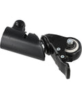 L-Shaped Speaker Tripod Casters with Silent Ball Bearings, black caster wheel with mounting plate, durable and easy to install.