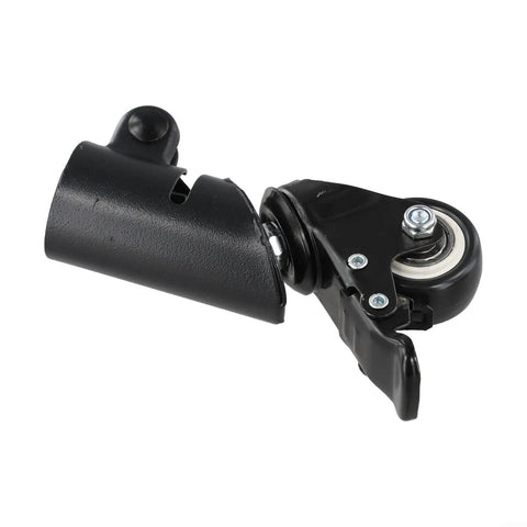 L-Shaped Speaker Tripod Casters with Silent Ball Bearings, black caster wheel with mounting plate, durable and easy to install.
