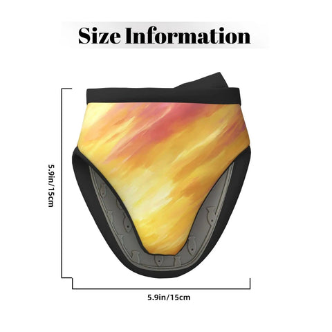 Awesome Yellow Orange Silicone Oven Mitts With Grip And Anti-Slip Design For Hot Pots And Pans To Keep Your Hands Safe While Cooking Delicious Meals, size 5.9in, showing anti-slip grip.