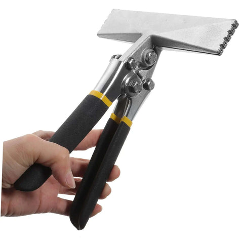 Heavy Duty Hand Seamer For Sheet Metal Bending With Long Reach Pliers And Offset Jaw Flat Plate Design Manual Bending Tool in chrome vanadium