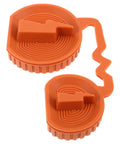 Universal EV Charging Port Cover Silicone Protector Waterproof Rain Shield For Electric Vehicles, orange silicone cap set
