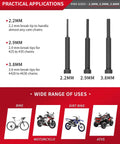 DAYUAN 13-piece motorcycle chain breaker set with 2.2mm, 2.9mm and 3.8mm tips for cam chains and 25 to 630 chains