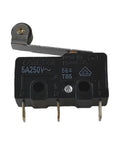 Close-up of a single SS 5GL2 Micro Limit Switch showing three pins, 5A 125VAC, for automation and DIY.