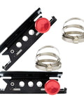 Off Road Roll Bar Mount For Fire Extinguisher And Water Bottle Quick Release Adjustable Aluminum Bracket, 2-Pack, with clamps