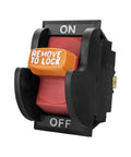 Straight Up Heavy Duty Plug And Play Dual Voltage Safety Toggle Switch 16 Amp On Off for workshop machinery.