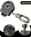 Manual Worm Gear Crank for Awning 1 To 13 Gearbox Outdoor Lawn Garden Replacement Handle, aluminum alloy construction close-up view