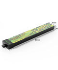 Four Pack 1S 680mAh LiHV Battery 3.8V 95C With BT2 Connector for Tiny Whoop Drones, showing dimensions 80mm x 15mm x 6.5mm.
