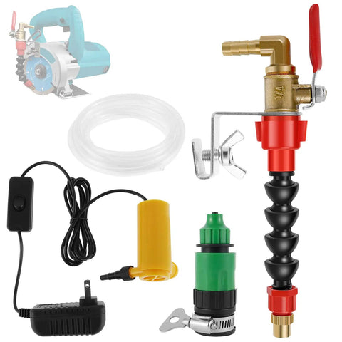 Super Clean Angle Grinder Water Spray Nozzle With Dust Suppression Coolant Mist System Kit. Features Durable Metal And Abs Construction For Rust Resistance Plus A 16 Foot Hose To Lock In Cutting Dust Instantly Keep Your Work Area Clear And Boost Tool