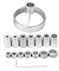 Heavy Duty Woodworking Locator Set for Precise Vertical Drilling and Molding Steel Forged Jigs with Strong Clamps Non Slip Rubber Bases Built To Last 16 Piece Kit for Cutting Grinding and Shaping Various Objects