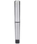 Side view of Baxnore Morse taper drill sleeve reducing adapter MT4 MT3 in silver steel
