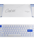 65 Percent Layout Hall Effect Magnetic Switch Mechanical Gaming Keyboard With 8000Hz Polling Rate, featuring a sleek white design.
