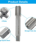 Premium M20 X 1.5 Tap And Die Set For Cutting Clean Threads On Steel Aluminum Or Copper With Heavy Duty Alloy Steel And HSS Precision Tools For DIY Pros, HSS tap with 4 flutes