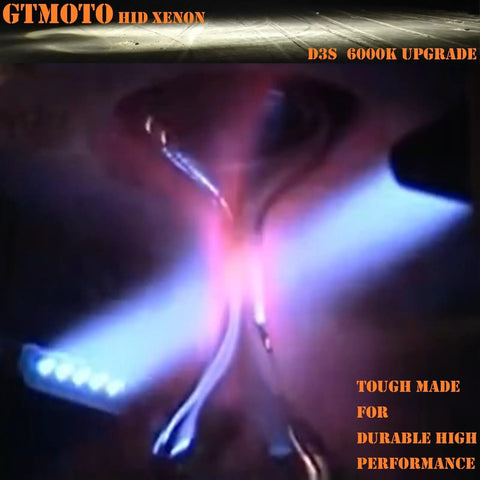 Upgrade Your Audi HID Headlights With Dope D3S Xenon Bulbs 6000K Cool White Bi-Xenon Projector Lights glowing in darkness