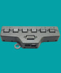 Solid Build And No Sweat Wiring 1 In 6 Out Led Strip Light Terminal Block Splitter gray plastic module view