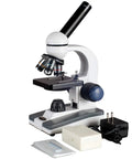 Five Magnification Levels Compound Microscope With 40X-1000X Power, 360 Degree Rotating Monocular, Coaxial Coarse And Fine Focus