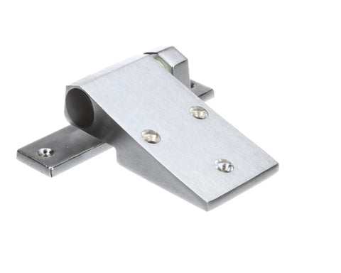 Kason 1255 Left Hand Right Hand Brush Hinge for Commercial Food Service Refrigeration Doors, viewed from angle showing screws