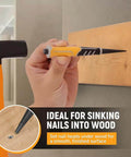 Using Pro Grade 3 Piece Pin Punch Set With CRV Steel Black Oxide Punches 1/32 1/16 3/32 Inches for woodworking on wall