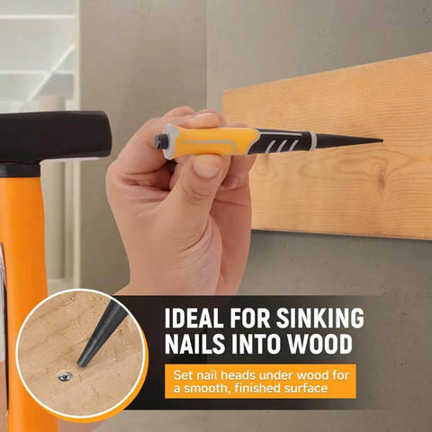 Using Pro Grade 3 Piece Pin Punch Set With CRV Steel Black Oxide Punches 1/32 1/16 3/32 Inches for woodworking on wall
