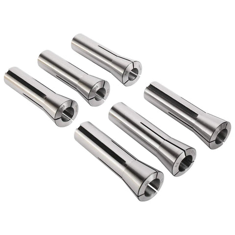 Six Precision R8 Collets Set Twenty Three Pieces One Sixteenth To Three Quarters Inch Lathe Mill Chuck Holder Beefy Hardened
