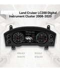12.3 Inch LCD Dash Instrument Cluster Replacement For Toyota Land Cruiser LC200 2008 To 2020 With Digital Gauges Speedometer Plug And Play Fit Built In Circuit Board Stable Idle And Smooth Acceleration, front view