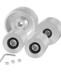 Belt Grinder 2x72 Wheel Set For Knife Grinder With 4 Inch Drive Wheel 5/8 Inch Bore 3 Inch Tracking Wheel And 2 Inch Idler
