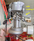 300W Micro Hydroelectric Generator For Off Grid Power Portable Water Turbine 50Hz 220V with cooling fan visible, side view