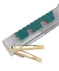 Folding Wire Stripper Plies With Voltage Tester 8 Inch Electrical Pliers showing gold stripping blades and ergonomic grip design.