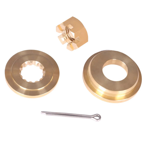 Propeller Hardware Kit Pro Grade For Evinrude Johnson OMC BRP 35HP To 75HP brass thrust bushing, spacer, nut, cotter pin