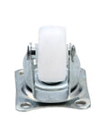 Caster Wheels, Furniture Casters 20Pcs Universal Swivel Wheel Double Roller, close-up of a swivel caster with a white wheel.
