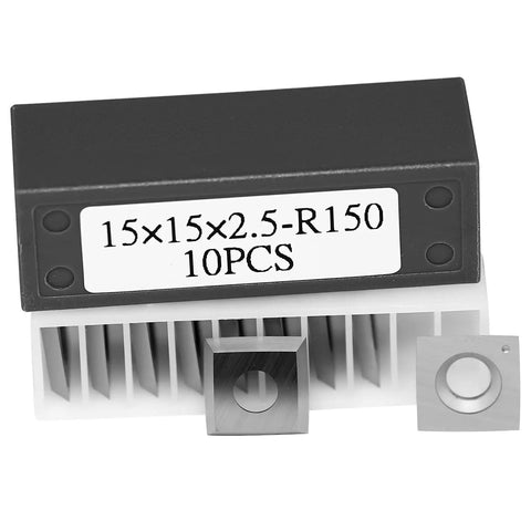 Pro Grade 15mm Square Tungsten Carbide Replacement Cutter Inserts With 4 Edges For Woodworking Helical Planer Heads 10pcs