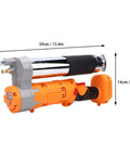 Cordless Electric Grease Gun With 2 In 1 Rotating Handle For Maximum Comfort And High Pressure Lubrication, dual loading system shown