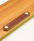 10 Pack Soft Genuine Leather Drawer Pulls Handles 5-1/2 Inch By 1 Inch with screws for wardrobe on wood surface