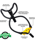 Big Shot Launcher Set With 2 Four Foot Poles, Head, Rubber Tubing And Pouch, Individually Boxed for setup and precise thrust