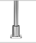 LMK12UU Square Flange Linear Bearing Pair with 12mm bore, 21mm OD, 30mm length, installed on a rod, visible double side rubber seal