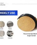 4 Inch Diamond Grinding And Polishing Pads Grit 30 And 50 Aluminum Based Backer For Concrete Granite Marble Stone Shaping And Beveling Pack Of 3 Great For Surface Prep And Edge Beveling On Hard Materials attached to angle grinder