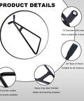 Beefy Heavy Duty Motorcycle Triangle Stand For Dirt Bike Universal Kickstand Rustproof Side Stand For Rear Wheel And Essential Motorcycle Accessories Today, steel construction, rustproof coating