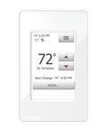 Nspire Touch Programmable Thermostat With Floor Sensor Class A GFCI 3.5 Inch Color Touchscreen White Finish displaying 72°F