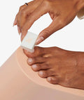 Buffer Pack With One Full Size And Two Mini Buffers For Manis And Pedis A Fast Gentle Multi Grit Set For Cuticle Smoothing in use