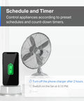Matter Compatible Smart Plug Mini, Ultra Compact 15A 1800W controlling phone charger and fan with schedule and timer