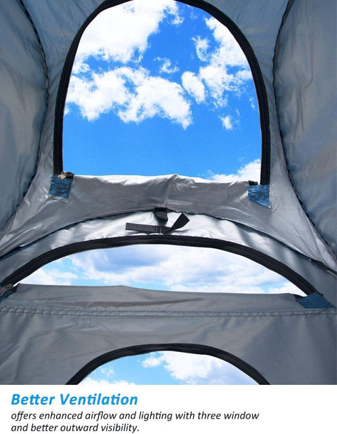 Pop Up Privacy Tent Beach Shower Tent Portable Outdoor Changing Room Shelter For Camping And Hiking Waterproof UPF40 Plus Sun Shield With Strong Steel Frame Quick Setup Lightweight Ideal For Beach Picnics And Fishing