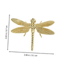 Dragonfly Cabinet Knob Set For Dresser Drawers And Cabinet Doors Vintage Gold Antique Brass Copper Finish Dragonfly Handles