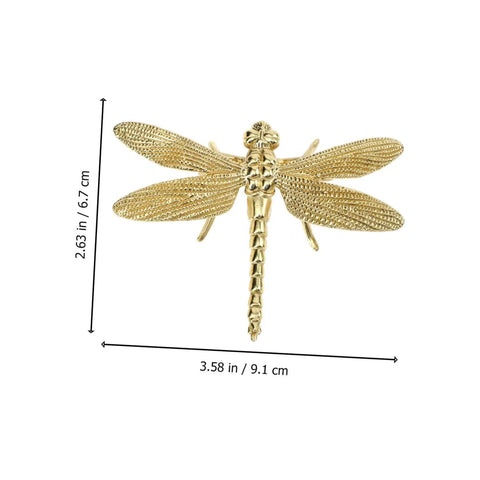 Dragonfly Cabinet Knob Set For Dresser Drawers And Cabinet Doors Vintage Gold Antique Brass Copper Finish Dragonfly Handles
