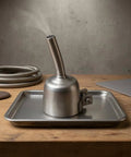 Stainless Steel Torch Nozzle Joining Adapter with Side Clamp Screw for Heat Tool on a tray.